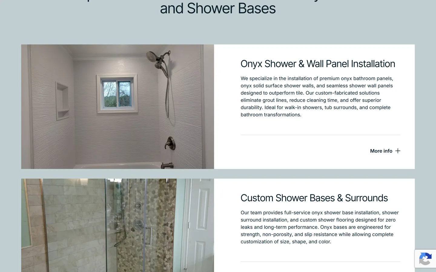 Sekcia služieb Innovate Bath
